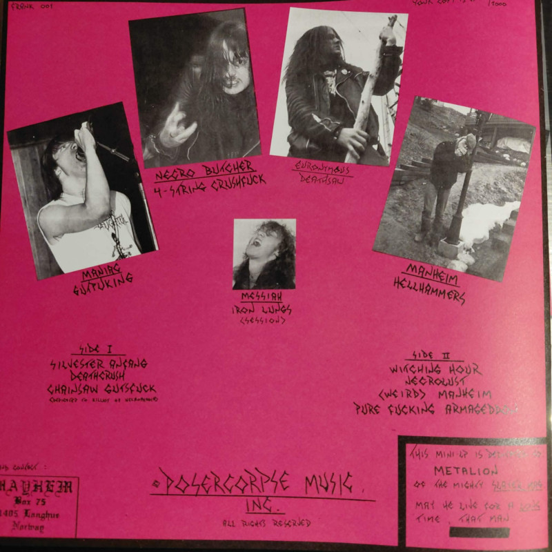 MAYHEM - Deathcrush (laminated sleeve) - LP